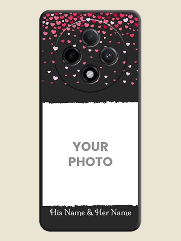 Custom Fall in Love with Your Partner on Photo On Space Black Custom Soft Matte Mobile Back Cover - Oppo F27 Pro Plus 5G - alternate view
