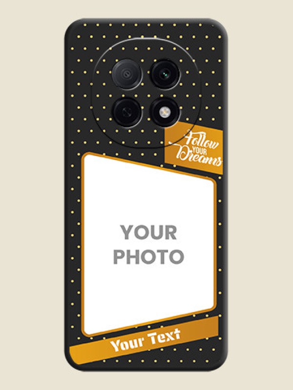 Custom Follow Your Dreams with White Dots On Space Black Custom Soft Matte Mobile Back Cover - Oppo F29 5G - alternate view