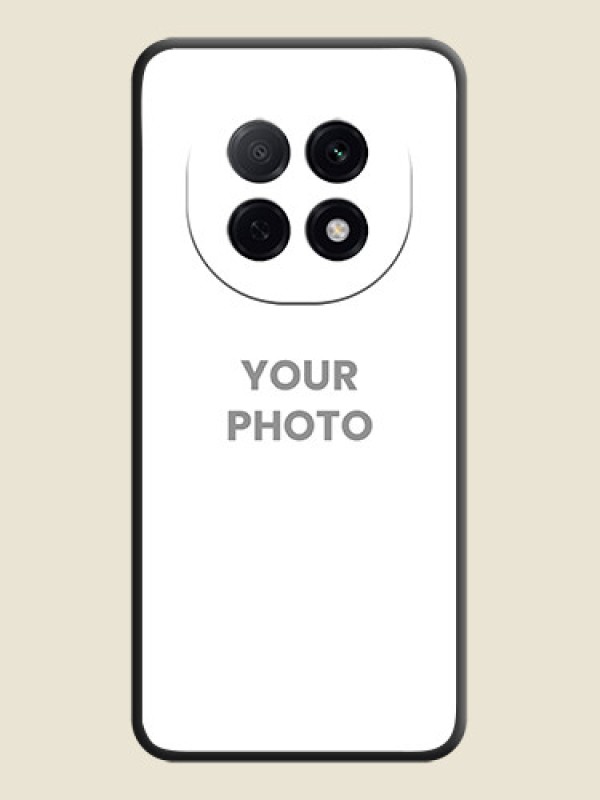 Custom Full Single Pic Upload On Space Black Custom Soft Matte Mobile Back Cover - Oppo F29 5G - alternate view