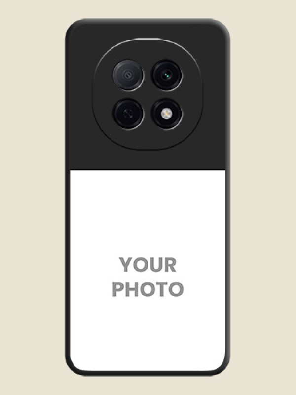 Custom Image Upload With Space Black Color On Custom Soft Matte Mobile Back Cover - Oppo F29 5G - alternate view