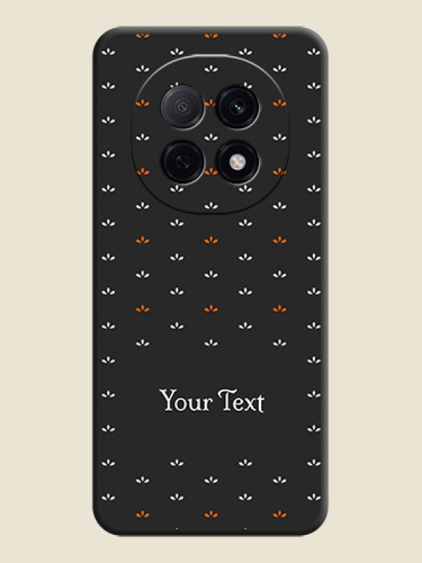 Custom Simple Pattern With Custom Text On Space Black Custom Soft Matte Mobile Back Cover - Oppo F29 Pro 5G - alternate view
