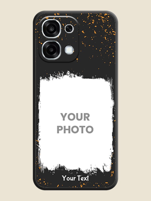 Custom Spray Free Design on Photo On Space Black Custom Soft Matte Mobile Back Cover - Oppo F31 5G - alternate view