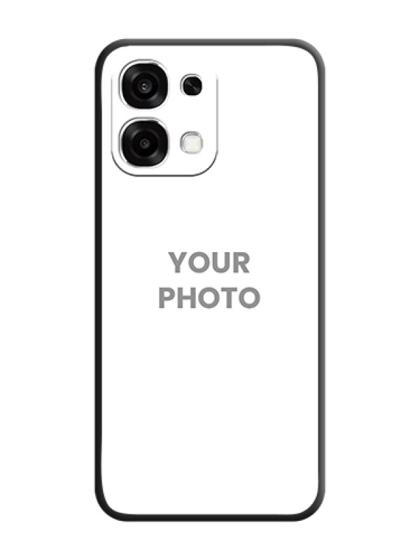Custom Full Single Pic Upload On Space Black Custom Soft Matte Mobile Back Cover - Oppo F33 5G - alternate view