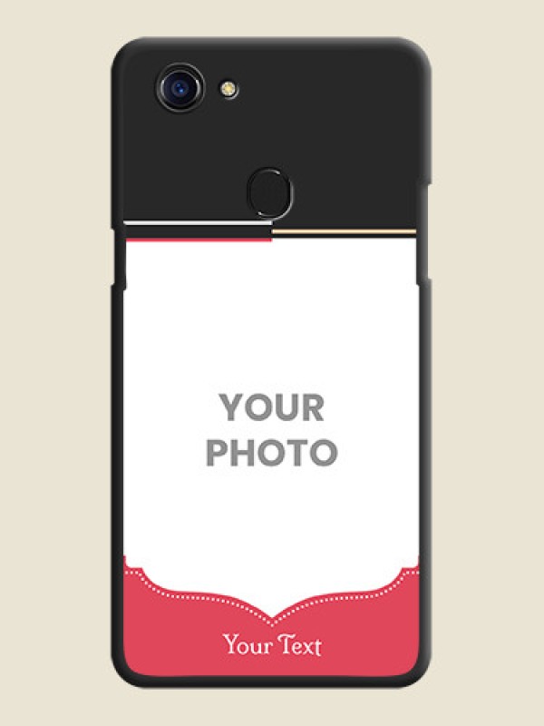 Custom Classic Plain Design with Name on Photo on Space Black Soft Matte Phone Cover - Oppo F5 - alternate view