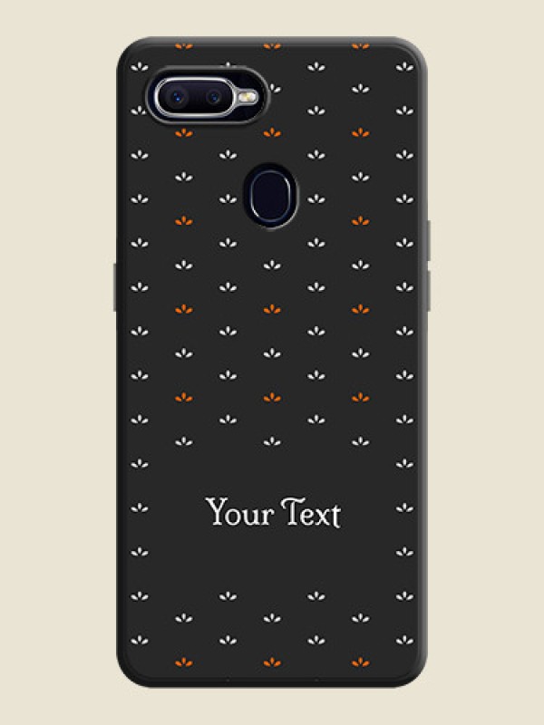 Custom Simple Pattern With Custom Text On Space Black Personalized Soft Matte Phone Covers -Oppo F9 Pro - alternate view