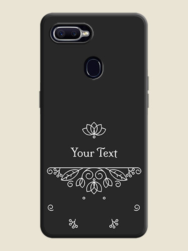 Custom Lotus Garden Custom Text On Space Black Personalized Soft Matte Phone Covers -Oppo F9 Pro - alternate view