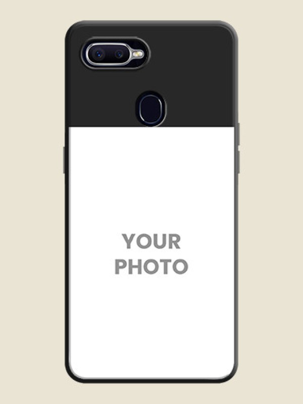 Custom Image Upload With Space Black Color On Custom Soft Matte Mobile Back Cover - Oppo F9 Pro - alternate view