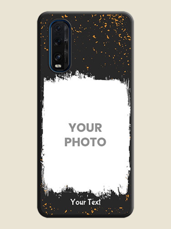 Custom Spray Free Design on Photo on Space Black Soft Matte Phone Cover - Oppo Find X2 - alternate view