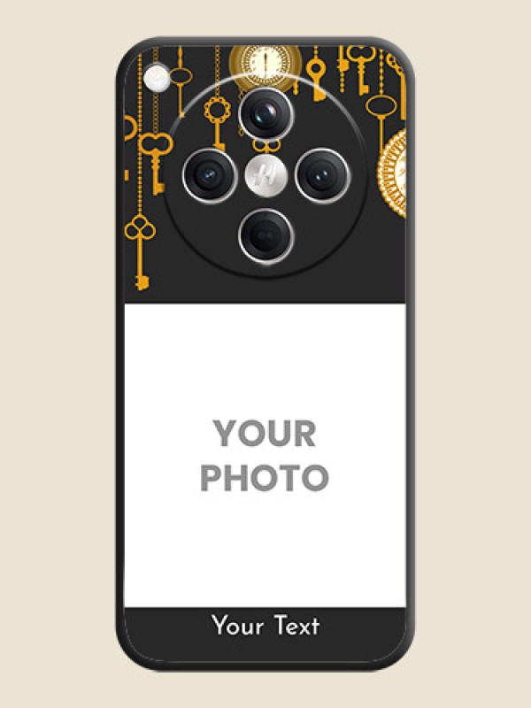 Custom Decorative Design with Text On Space Black Custom Soft Matte Mobile Back Cover - Oppo Find X8 5G - alternate view