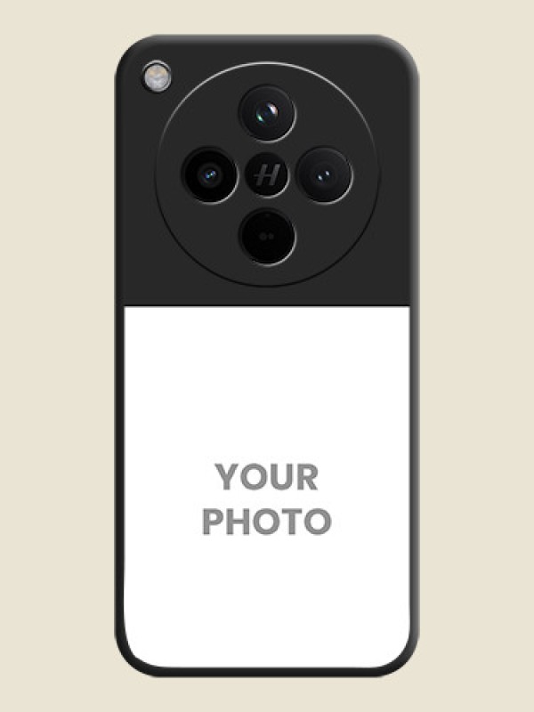 Custom Image Upload With Space Black Color On Custom Soft Matte Mobile Back Cover - Oppo Find X8 5G - alternate view