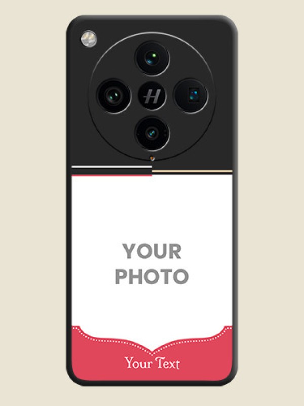 Custom Classic Plain Design with Name On Space Black Custom Soft Matte Mobile Back Cover - Oppo Find X8 Pro 5G - alternate view
