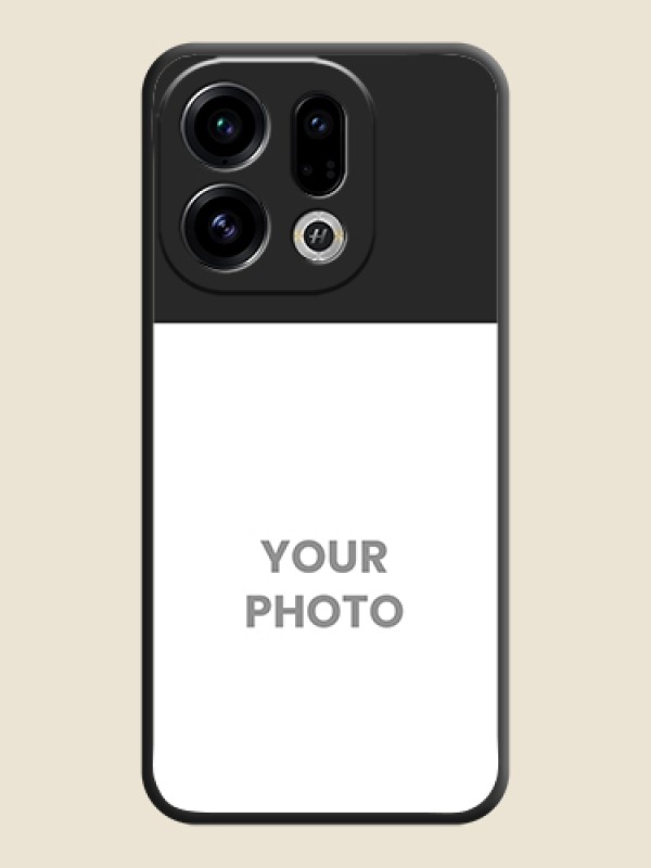 Custom Image Upload With Space Black Color On Custom Soft Matte Mobile Back Cover - Oppo Find X9 5G - alternate view