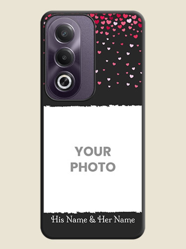 Custom Fall in Love with Your Partner on Photo On Space Black Custom Soft Matte Mobile Back Cover - Oppo K12x 5G - alternate view