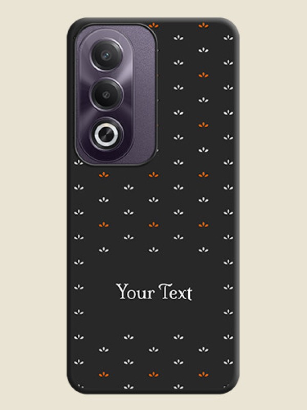 Custom Simple Pattern With Custom Text On Space Black Custom Soft Matte Mobile Back Cover - Oppo K12x 5G - alternate view