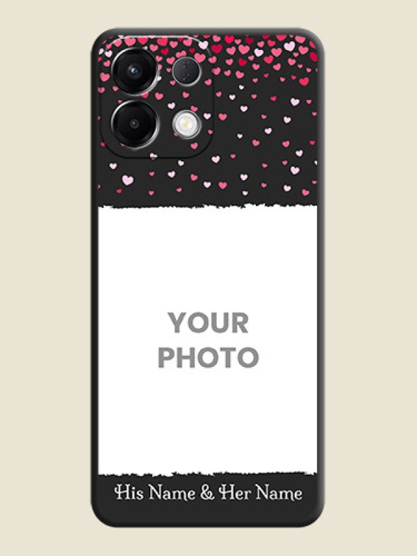 Custom Fall in Love with Your Partner on Photo On Space Black Custom Soft Matte Mobile Back Cover - Oppo K13 5G - alternate view