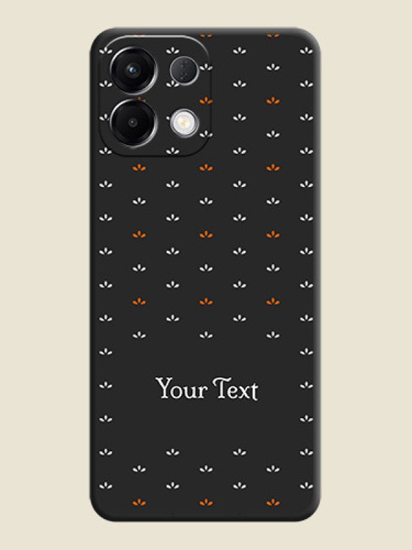 Custom Simple Pattern With Custom Text On Space Black Custom Soft Matte Mobile Back Cover - Oppo K13 5G - alternate view