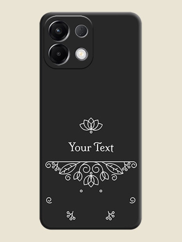 Custom Lotus Garden Custom Text On Space Black Custom Soft Matte Mobile Back Cover - Oppo K13 5G - alternate view