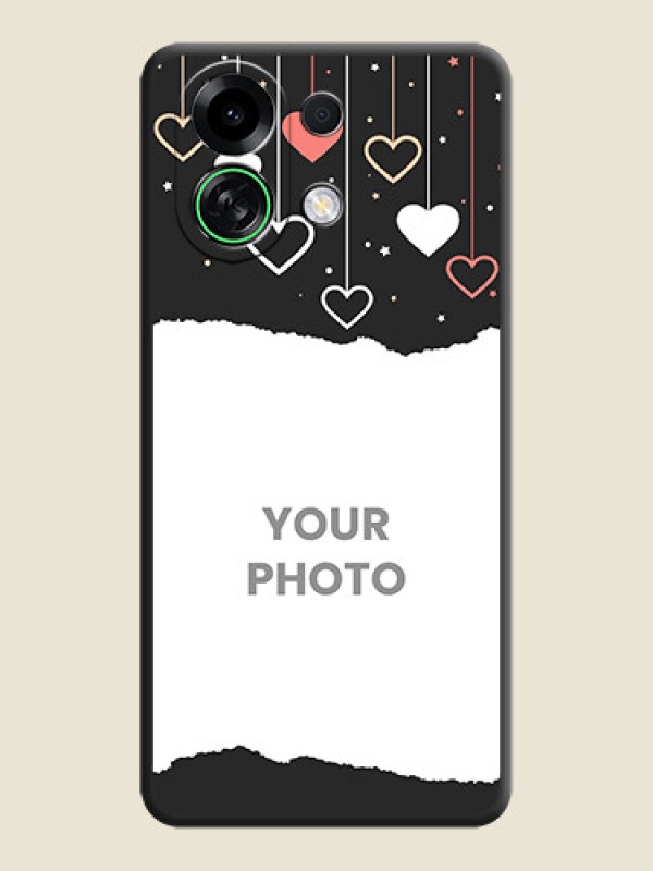 Custom Love Hangings with Splash Wave Picture On Space Black Custom Soft Matte Mobile Back Cover - Oppo K13 Turbo 5G - alternate view