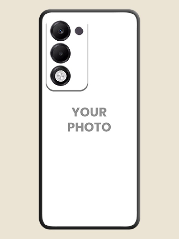 Custom Full Single Pic Upload On Space Black Custom Soft Matte Mobile Back Cover - Oppo k13x 5G - alternate view
