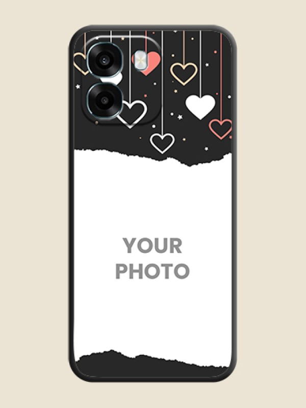 Custom Love Hangings with Splash Wave Picture On Space Black Custom Soft Matte Mobile Back Cover - Oppo K14 5G - alternate view