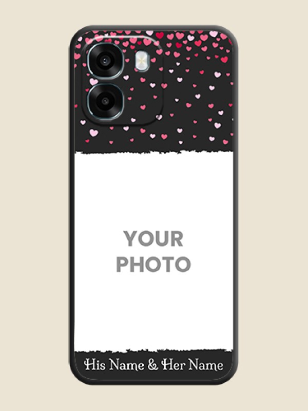 Custom Fall in Love with Your Partner on Photo On Space Black Custom Soft Matte Mobile Back Cover - Oppo K14 5G - alternate view