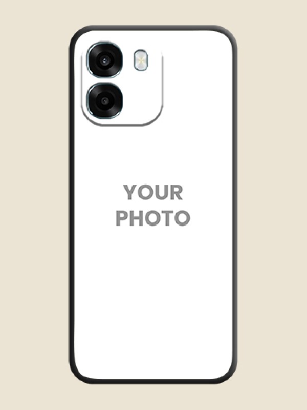 Custom Full Single Pic Upload On Space Black Custom Soft Matte Mobile Back Cover - Oppo K14 5G - alternate view