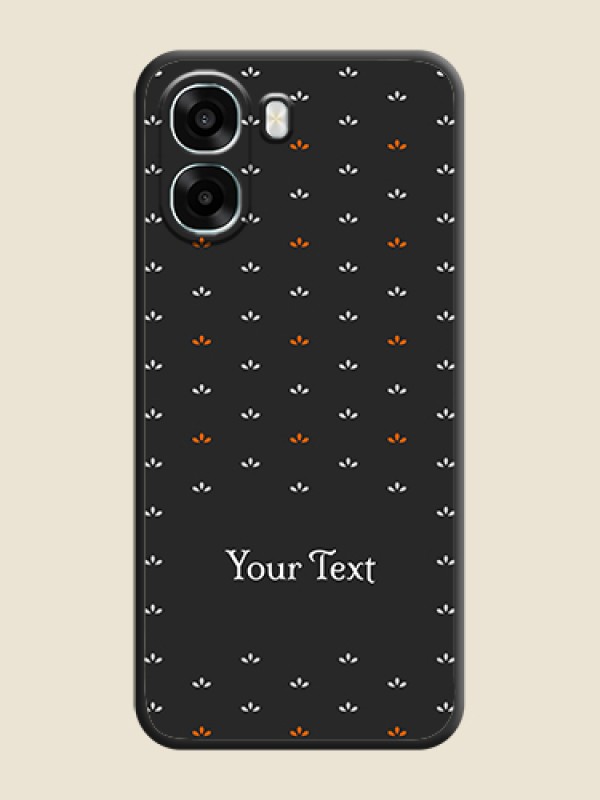 Custom Simple Pattern With Custom Text On Space Black Custom Soft Matte Mobile Back Cover - Oppo K14x 5G - alternate view