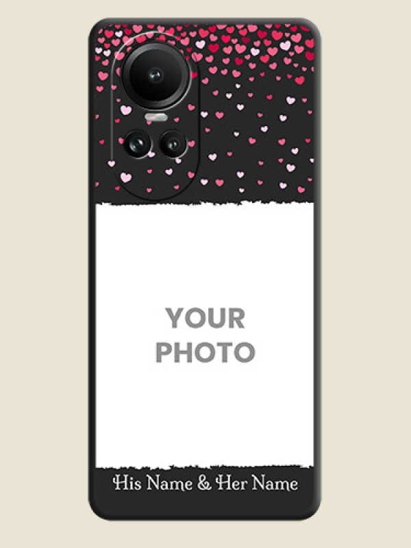 Custom Fall in Love with Your Partner - Photo on Space Black Soft Matte Phone Cover - Reno 10 Pro 5G - alternate view