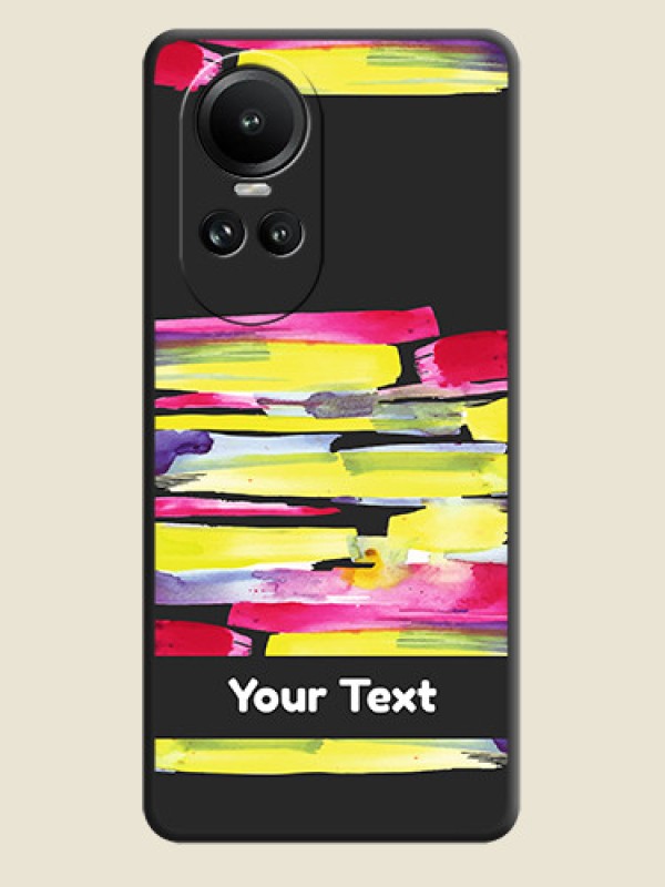Custom Brush Coloured on Space Black Personalized Soft Matte Phone Covers - Reno 10 Pro 5G - alternate view