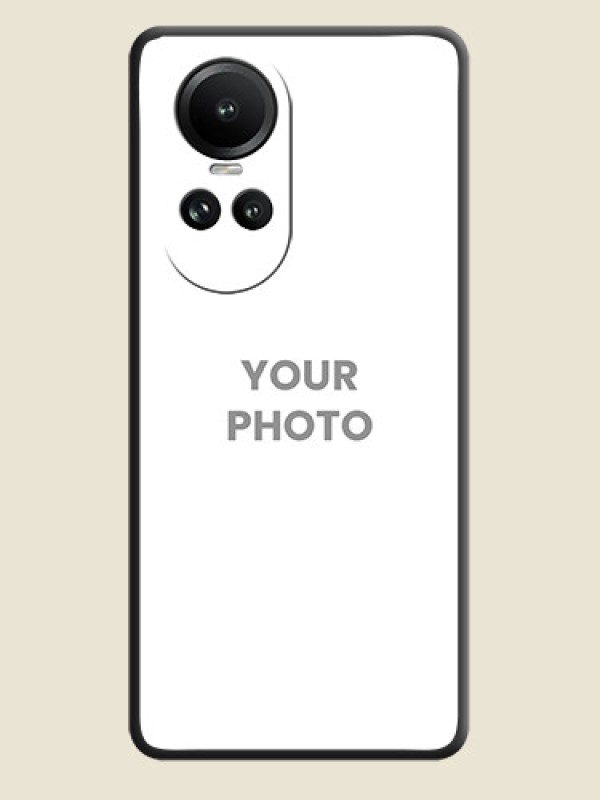 Custom Full Single Pic Upload On Space Black Personalized Soft Matte Phone Covers - Reno 10 Pro 5G - alternate view