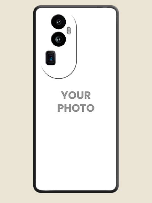 Custom Full Single Pic Upload On Space Black Personalized Soft Matte Phone Covers - Reno 10 Pro Plus 5G - alternate view