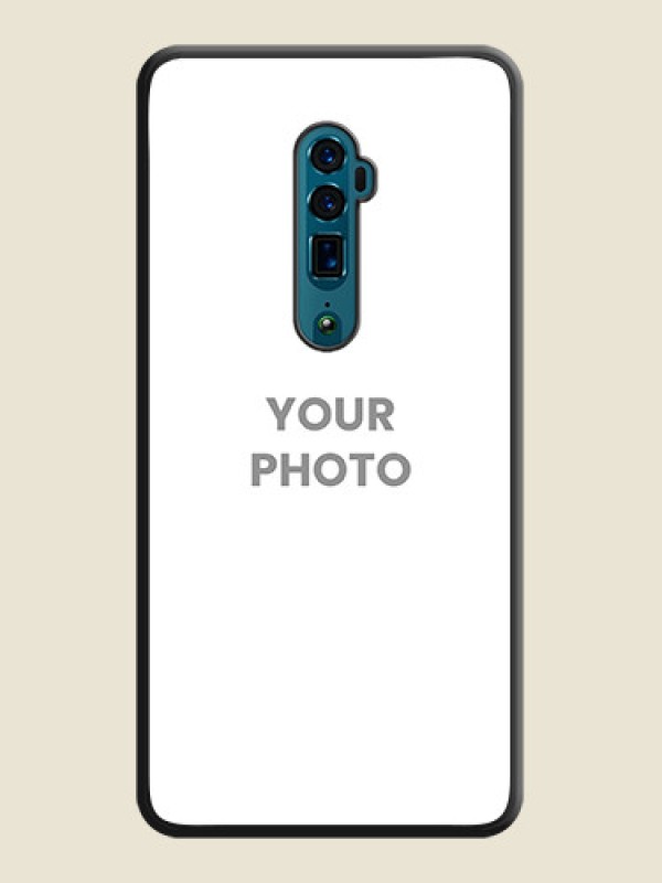 Custom Full Single Pic Upload On Space Black Personalized Soft Matte Phone Covers -Oppo Reno 10X Zoom - alternate view
