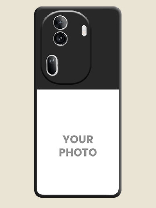 Custom Image Upload With Space Black Color On Custom Soft Matte Mobile Back Cover - Oppo Reno 11 Pro 5G - alternate view