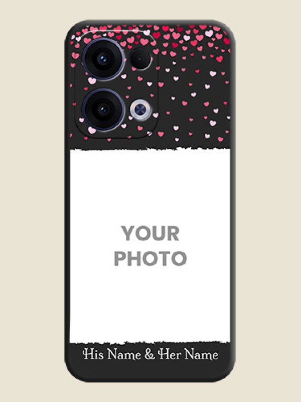 Custom Fall in Love with Your Partner on Photo On Space Black Custom Soft Matte Mobile Back Cover - Oppo Reno 13 5G - alternate view