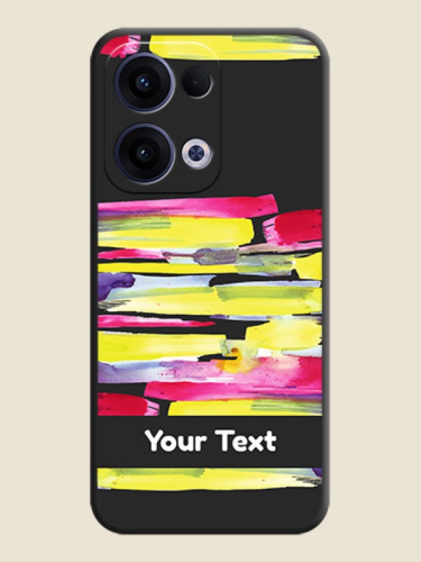 Custom Brush Coloured On Space Black Custom Soft Matte Mobile Back Cover - Oppo Reno 13 5G - alternate view
