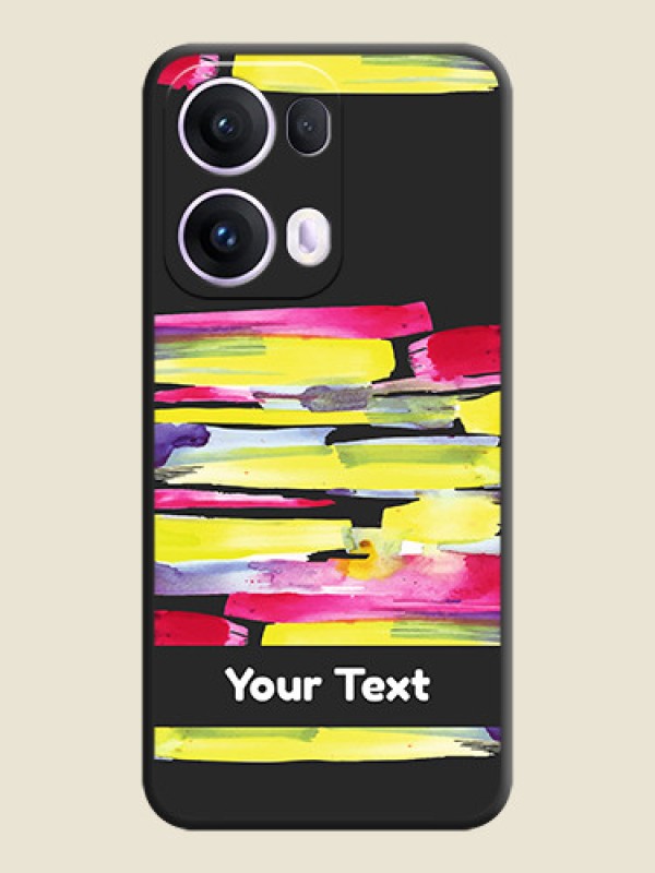 Custom Brush Coloured On Space Black Custom Soft Matte Mobile Back Cover - Oppo Reno 13 Pro 5G - alternate view