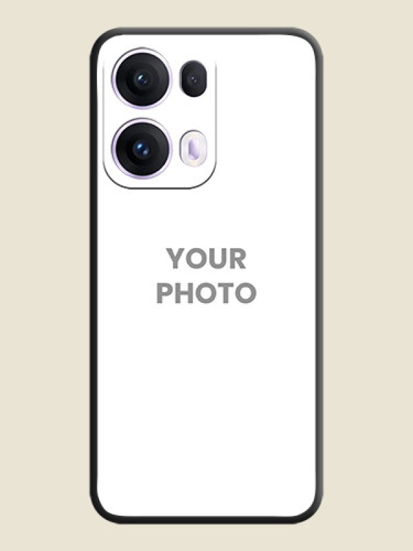 Custom Full Single Pic Upload On Space Black Custom Soft Matte Mobile Back Cover - Oppo Reno 13 Pro 5G - alternate view