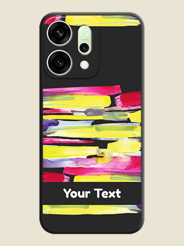 Custom Brush Coloured On Space Black Custom Soft Matte Mobile Back Cover - Oppo Reno 14 5G - alternate view
