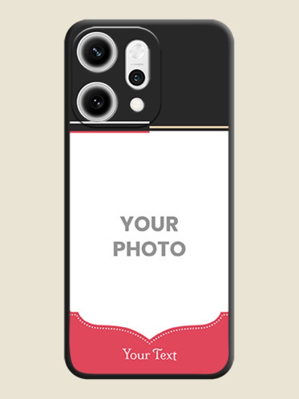 Custom Classic Plain Design with Name On Space Black Custom Soft Matte Mobile Back Cover - Oppo Reno 14 Pro 5G - alternate view