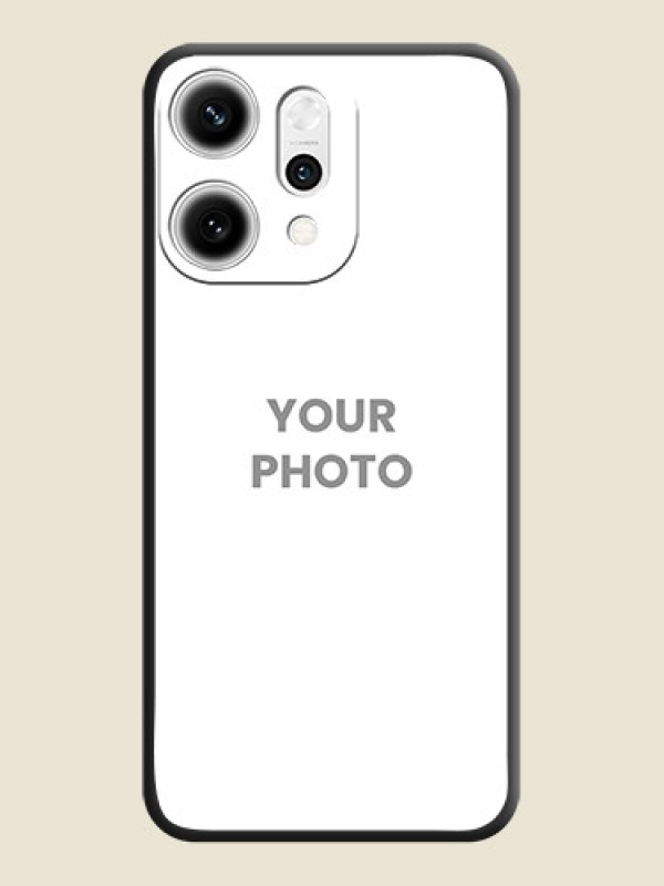 Custom Full Single Pic Upload On Space Black Custom Soft Matte Mobile Back Cover - Oppo Reno 14 Pro 5G - alternate view