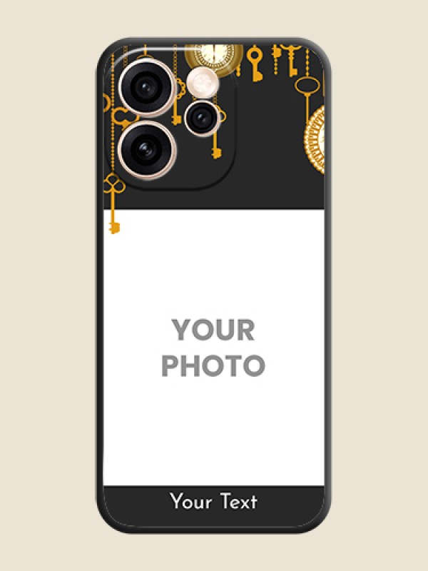 Custom Decorative Design with Text On Space Black Custom Soft Matte Mobile Back Cover - Oppo Reno 15 Pro 5G - alternate view