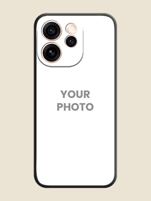 Custom Full Single Pic Upload On Space Black Custom Soft Matte Mobile Back Cover - Oppo Reno 15 Pro 5G - alternate view