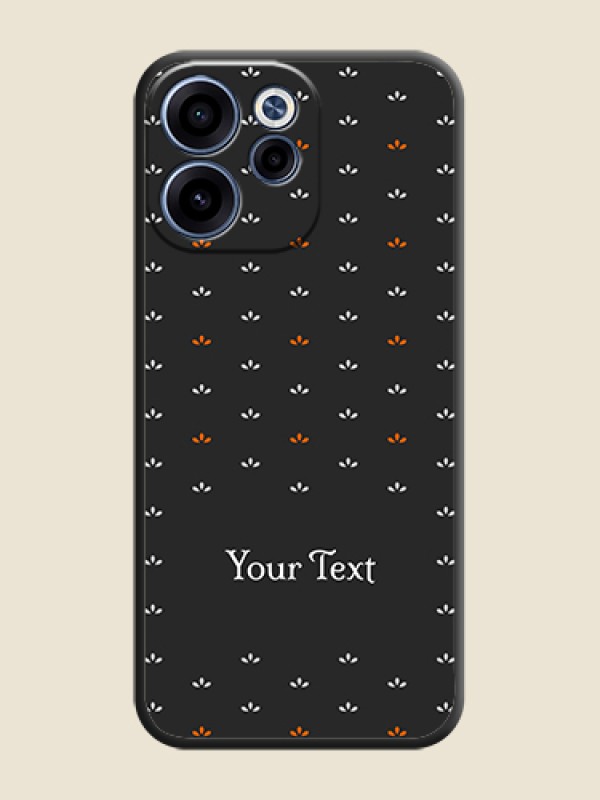 Custom Simple Pattern With Custom Text On Space Black Custom Soft Matte Mobile Back Cover - Oppo Reno 15C 5G - alternate view
