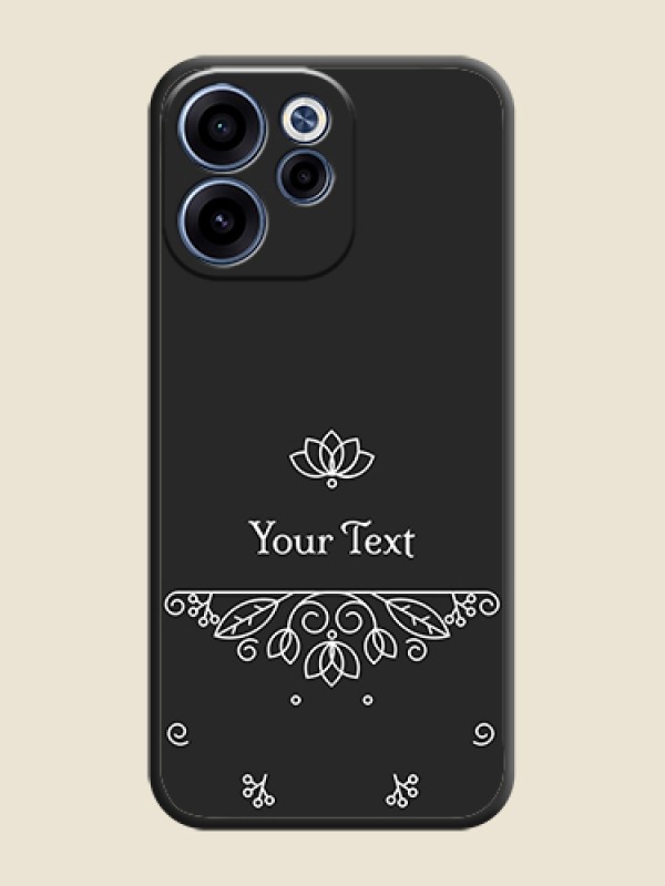 Custom Lotus Garden Custom Text On Space Black Custom Soft Matte Mobile Back Cover - Oppo Reno 15C 5G - alternate view