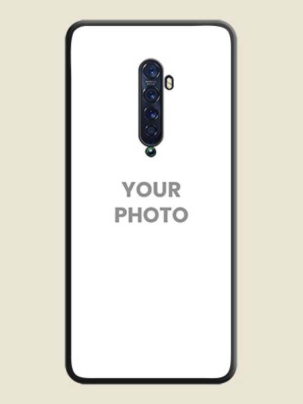 Custom Full Single Pic Upload On Space Black Personalized Soft Matte Phone Covers -Oppo Reno 2 - alternate view