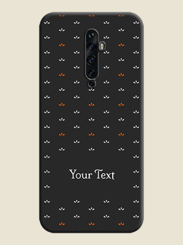 Custom Simple Pattern With Custom Text On Space Black Personalized Soft Matte Phone Covers -Oppo Reno 2F - alternate view