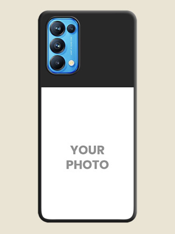 Custom Image Upload With Space Black Color On Custom Soft Matte Mobile Back Cover - Oppo Reno 5 Pro 5G - alternate view