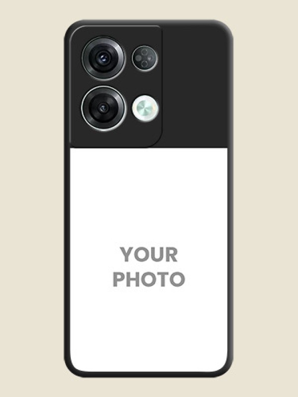 Custom Image Upload With Space Black Color On Custom Soft Matte Mobile Back Cover - Oppo Reno 8 Pro 5G - alternate view