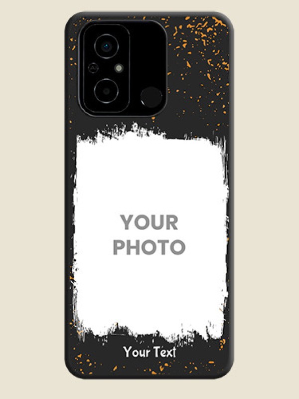 Custom Spray Free Design on Photo on Space Black Soft Matte Phone Cover - Poco C55 - alternate view