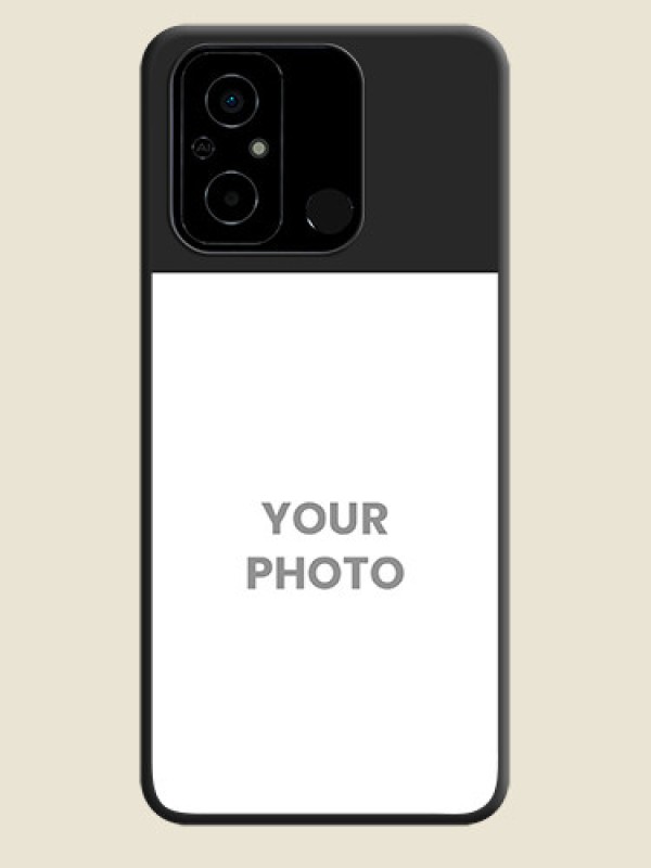 Custom Image Upload With Space Black Color On Custom Soft Matte Mobile Back Cover - Poco C55 - alternate view